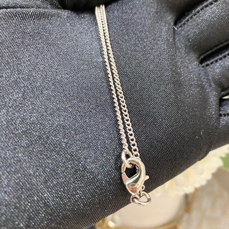 TK2001	香奈兒 蝴蝶水鑽 頸鏈Chanel Ribbon With CC Logo Crystal x PHW Necklace-18