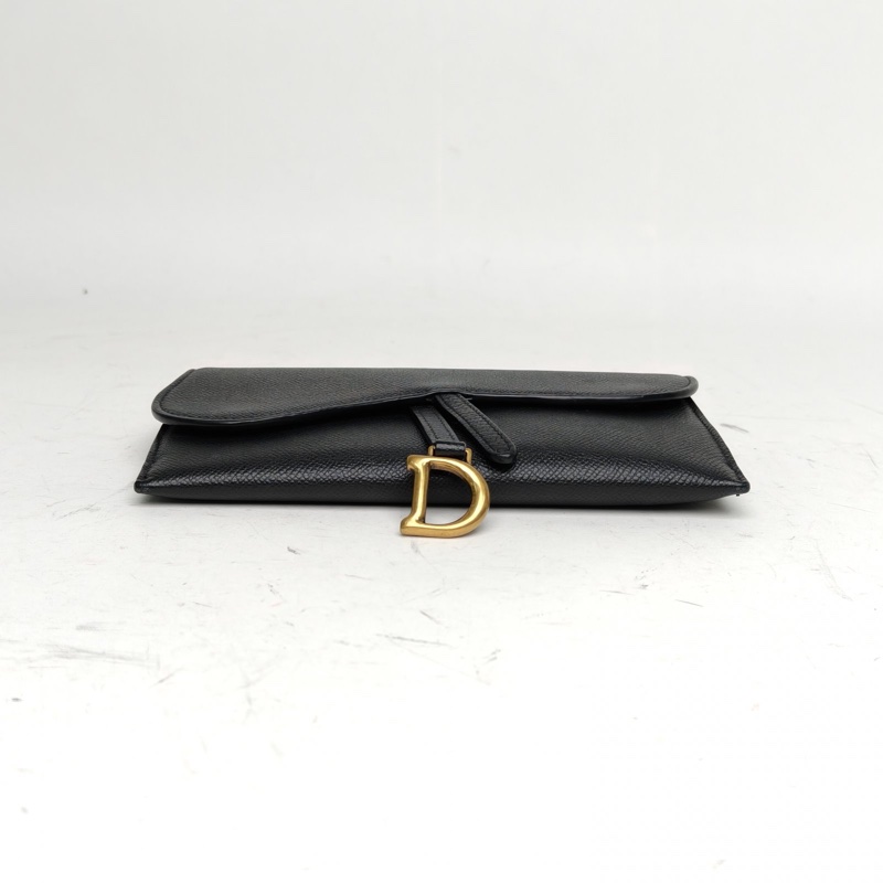 DIOR SADDLE馬鞍鏈條WOC二合一黑色牛皮金扣2020-2