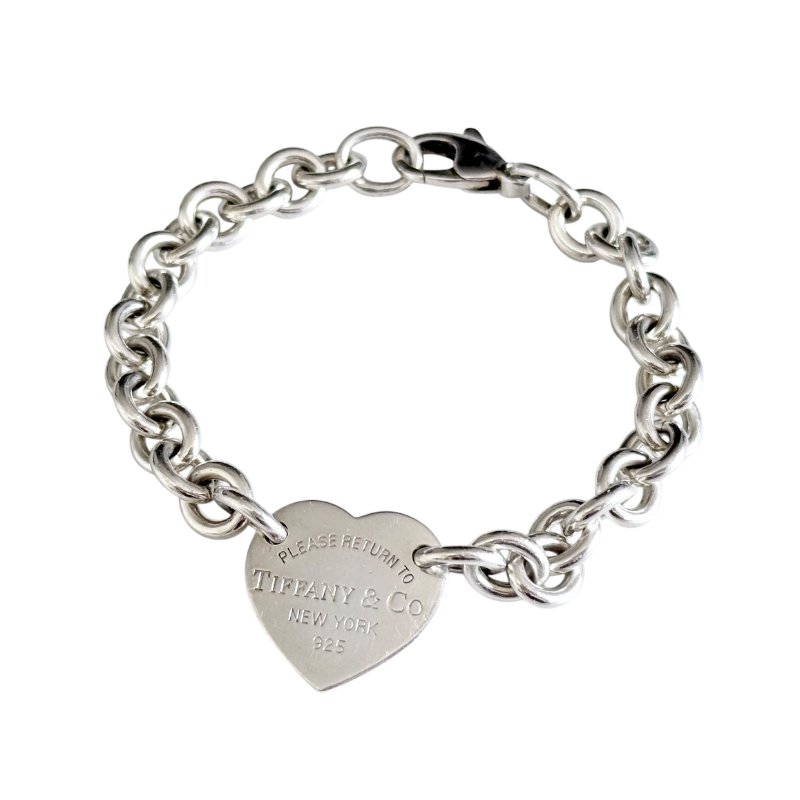 TIFFANY & CO. Return To Tiffany 純銀 愛心💗 手鏈-0