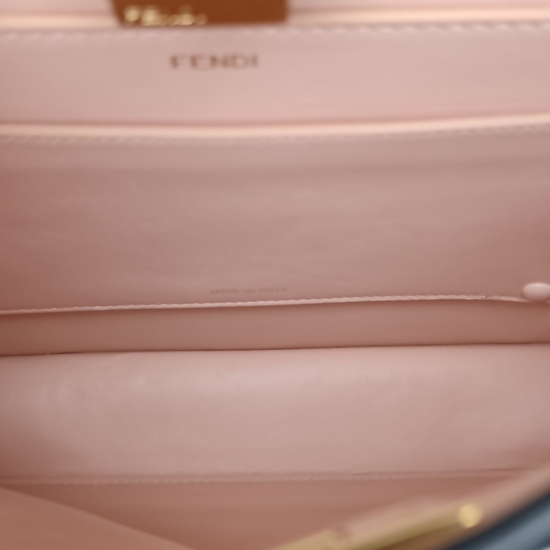 FENDI PEEKABOOREGULAR中號黑色牛皮金扣-5