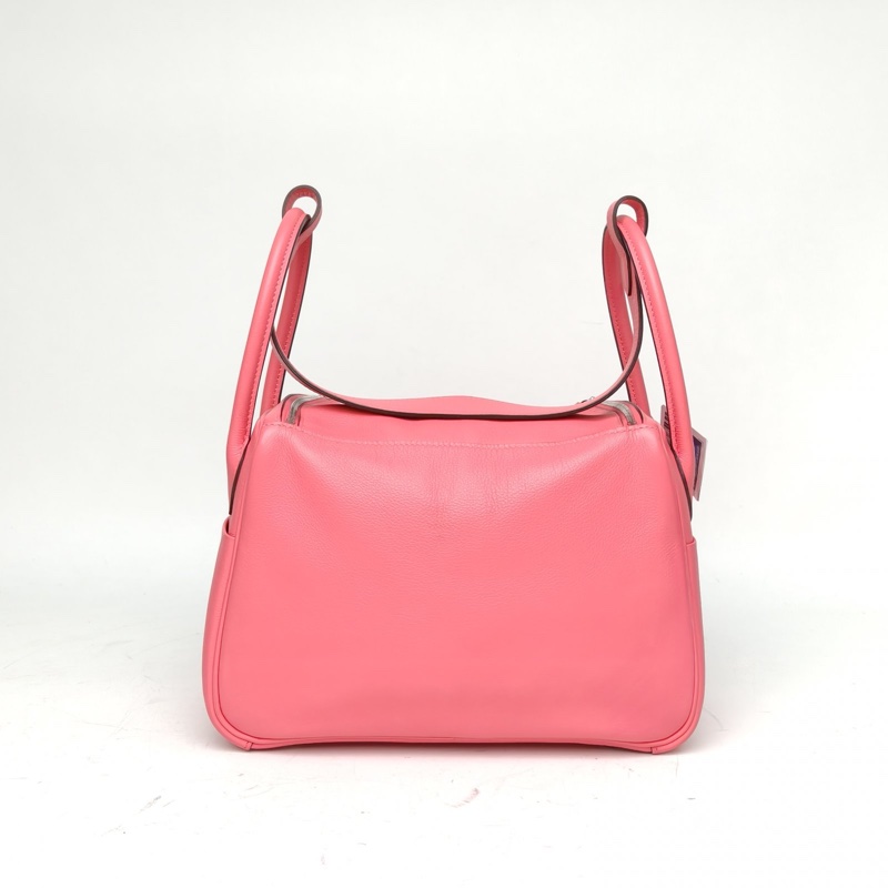 HERMES Lindy26新唇膏粉EC皮C刻銀扣-2