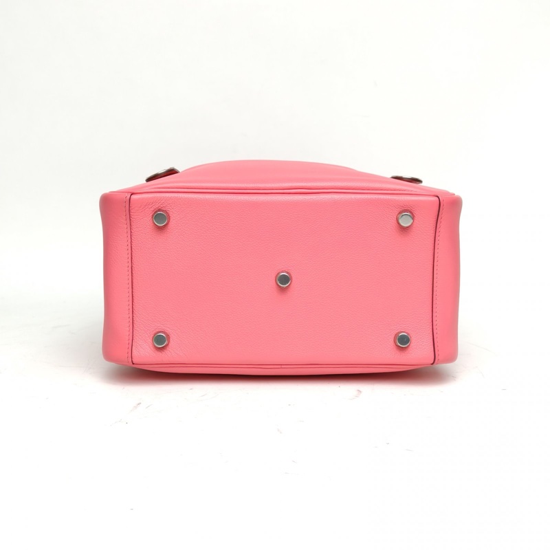 HERMES Lindy26新唇膏粉EC皮C刻銀扣-3