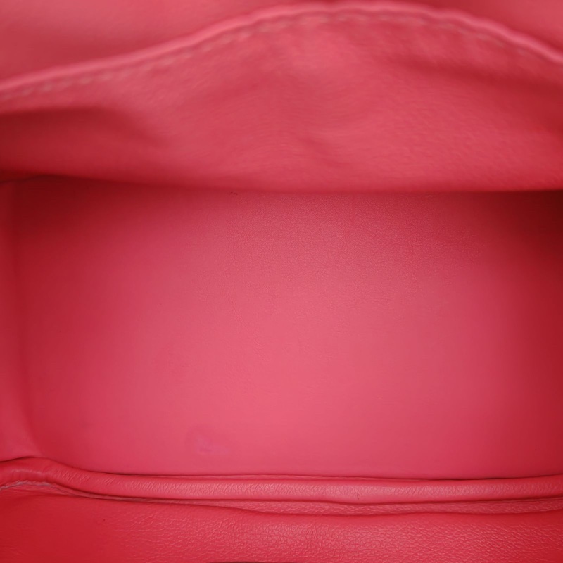 HERMES Lindy26新唇膏粉EC皮C刻銀扣-5