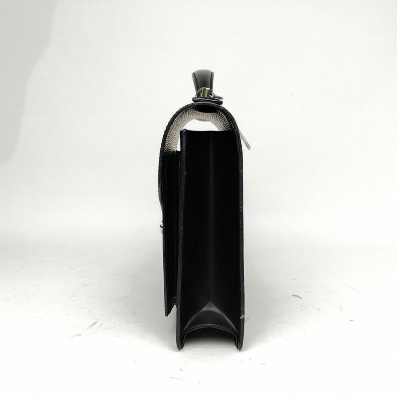 LOUIS VUITTON 中古水波紋蒙梭公事包黑色EPI水波紋牛皮2009-1