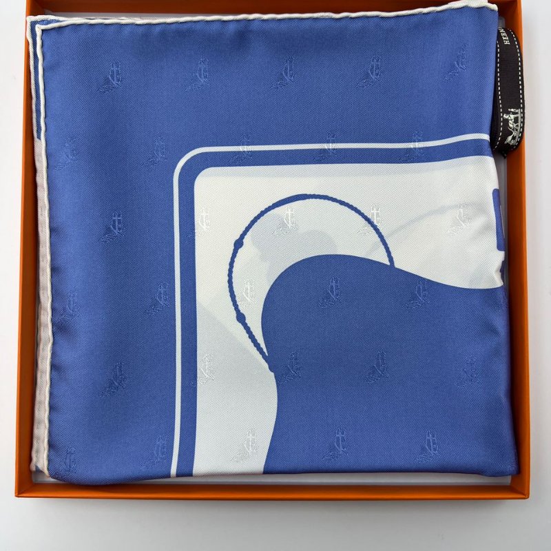 Hermès Carré 90 真絲提花絲巾-0