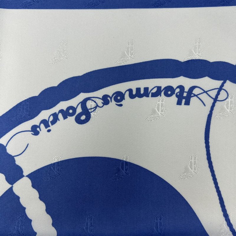 Hermès Carré 90 真絲提花絲巾-1