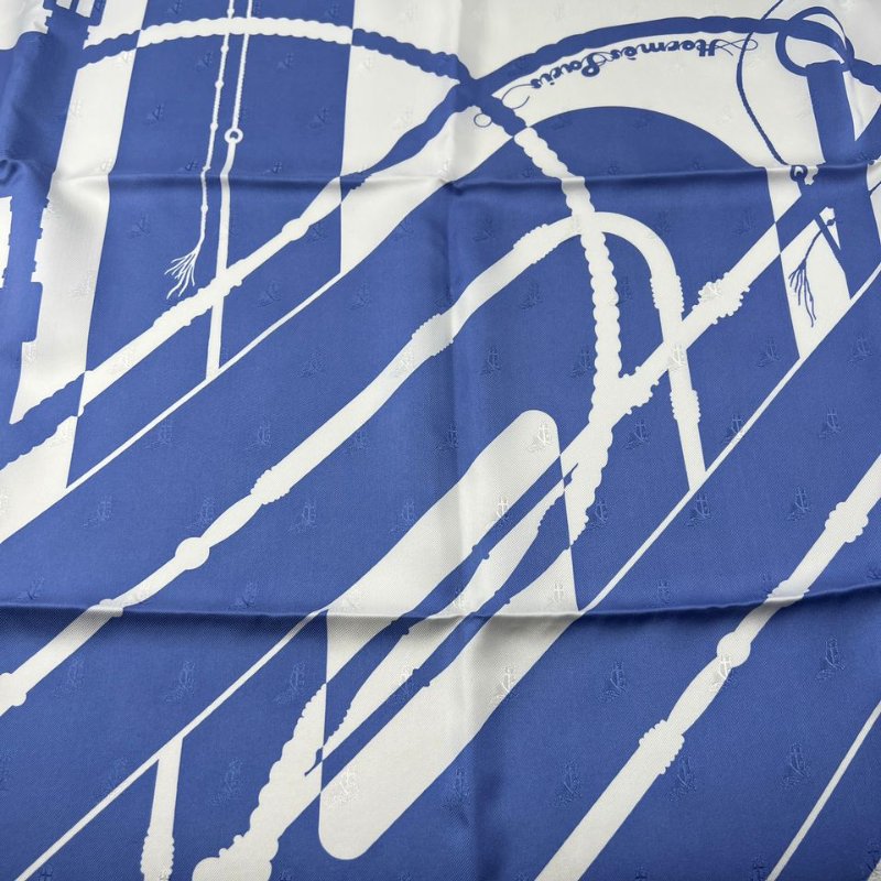 Hermès Carré 90 真絲提花絲巾-3