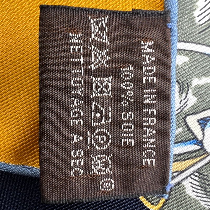 Hermès Carré 90 馬具主題真絲方巾-3