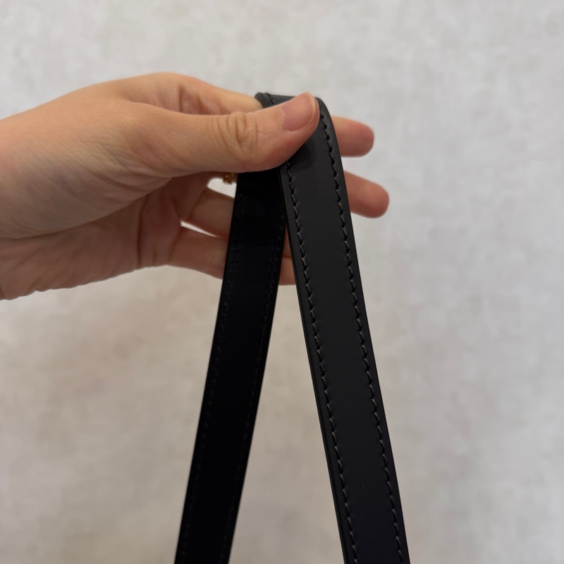 Dior 提花布深藍牛皮金釦手提斜背波士頓包-14