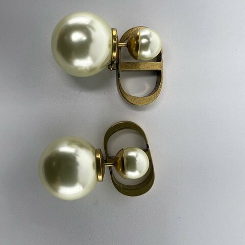 Dior Tribales 經典 CD 字母珍珠耳釘