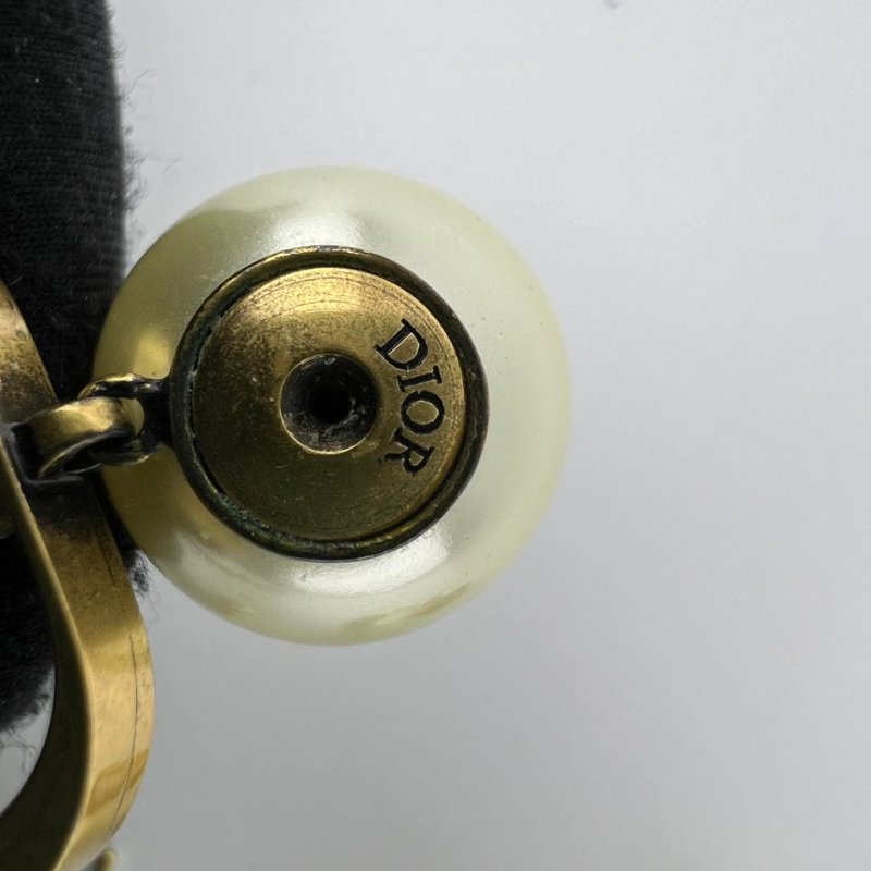 Dior Tribales 經典 CD 字母珍珠耳釘-1