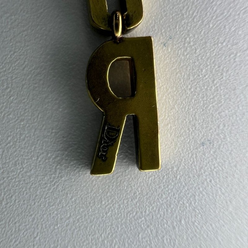 Dior J'ADIOR 不對稱字母流蘇耳釘-1