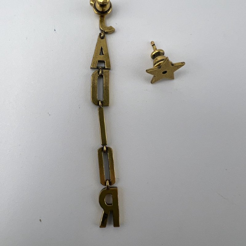 Dior J'ADIOR 不對稱字母流蘇耳釘-3