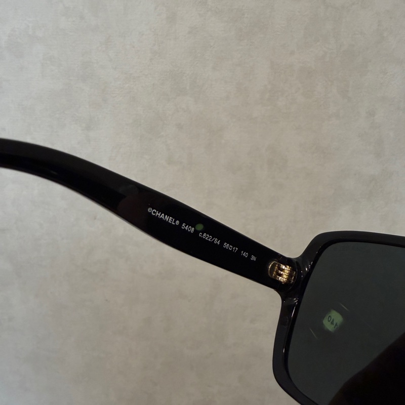 Chanel 黑色金字Logo太陽眼鏡-5