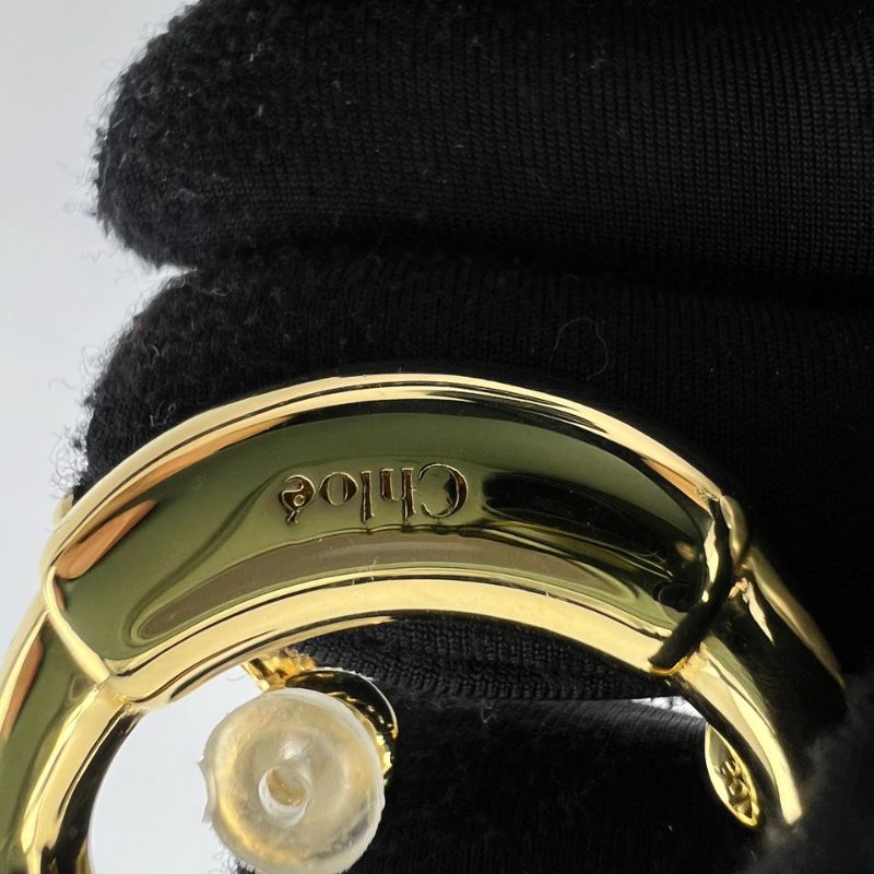 Chloé 復古金巴洛克異形珍珠耳扣-4
