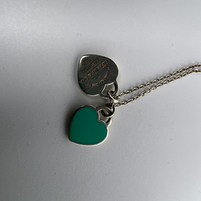 Tiffany & Co. Return to Tiffany 雙心琺瑯項鍊-5