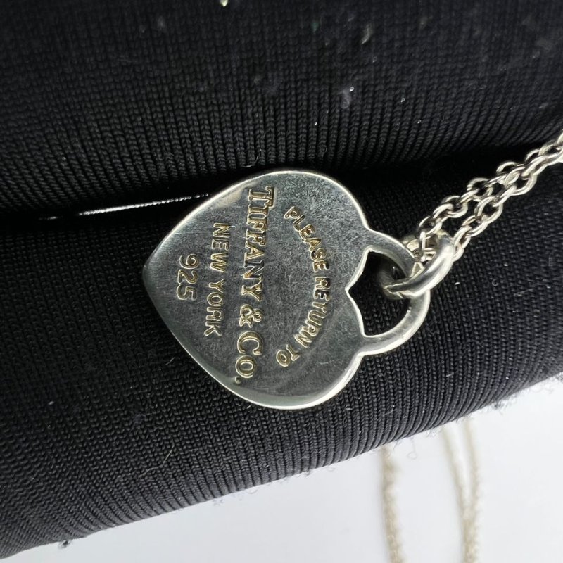 Tiffany & Co. Return to Tiffany 雙心琺瑯項鍊-9