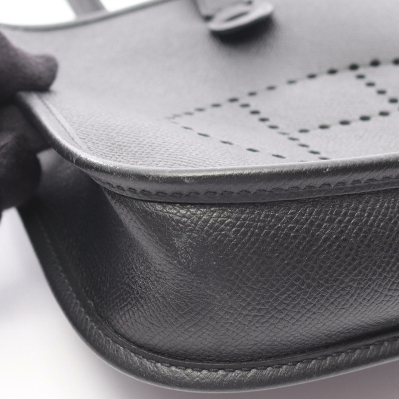 愛馬仕 Evelyne TPM 單背包/手提包，皮革，Epsom 小牛皮，黑色，女士款。-11