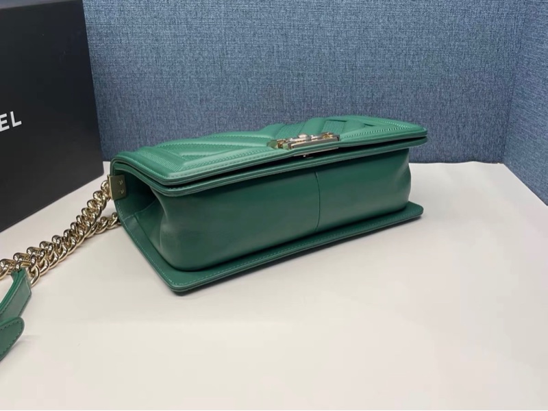 CHANEL金扣中號Leboy 有保卡-3