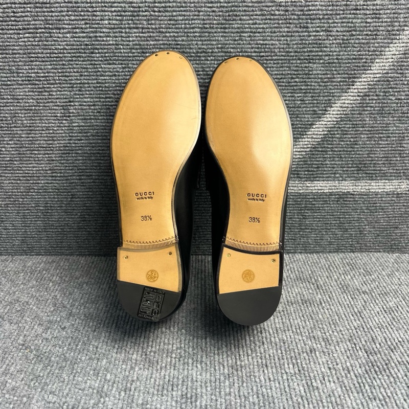 全新Gucci古馳 黑色皮面馬銜扣1953樂福鞋38.5碼。-5