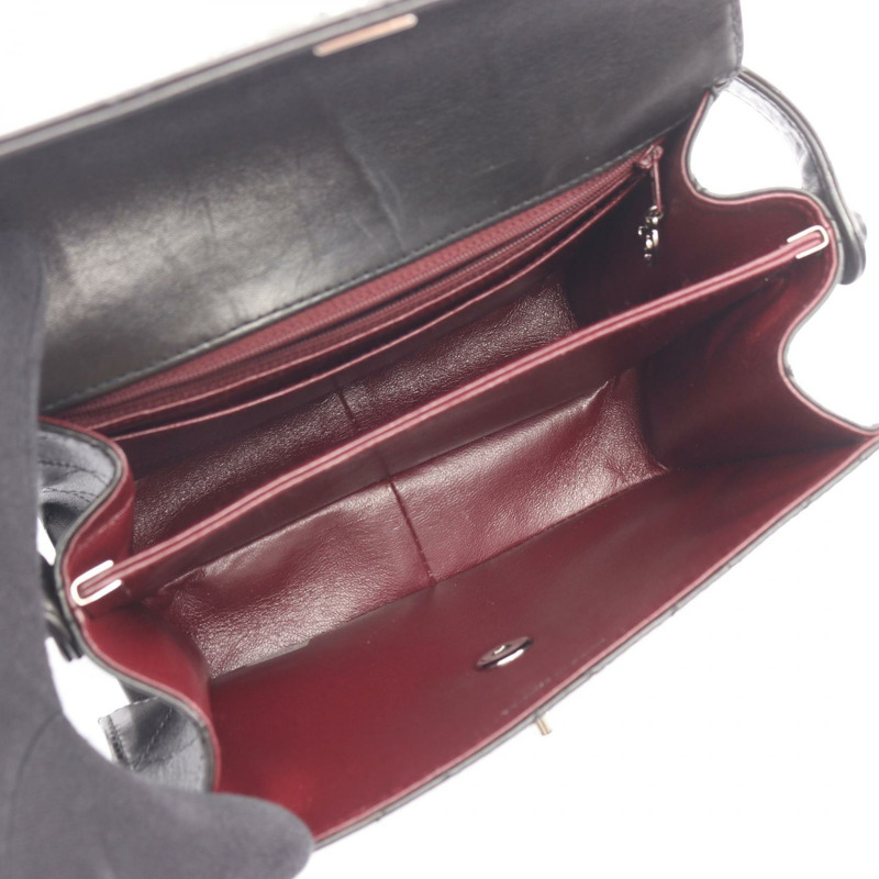 香奈兒 (CHANEL) Matelasse 羊皮單肩包 黑色 SHW 二手 女士 CC-2