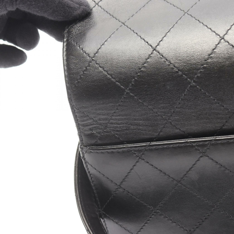 香奈兒 (CHANEL) Matelasse 羊皮單肩包 黑色 SHW 二手 女士 CC-7