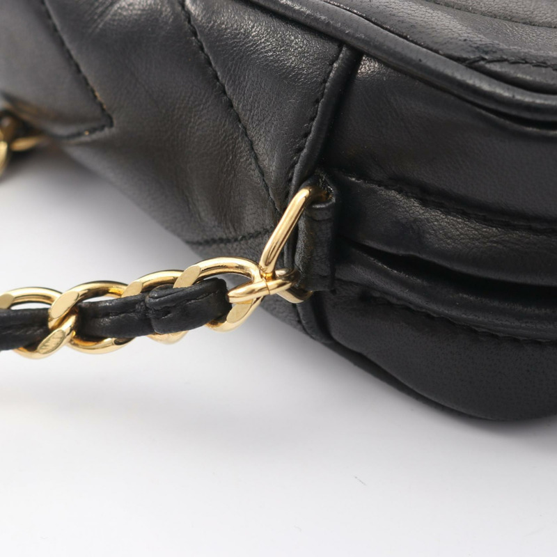 香奈兒 COCO 標誌菱形縫線流蘇鏈條斜背單肩包 羊皮-7