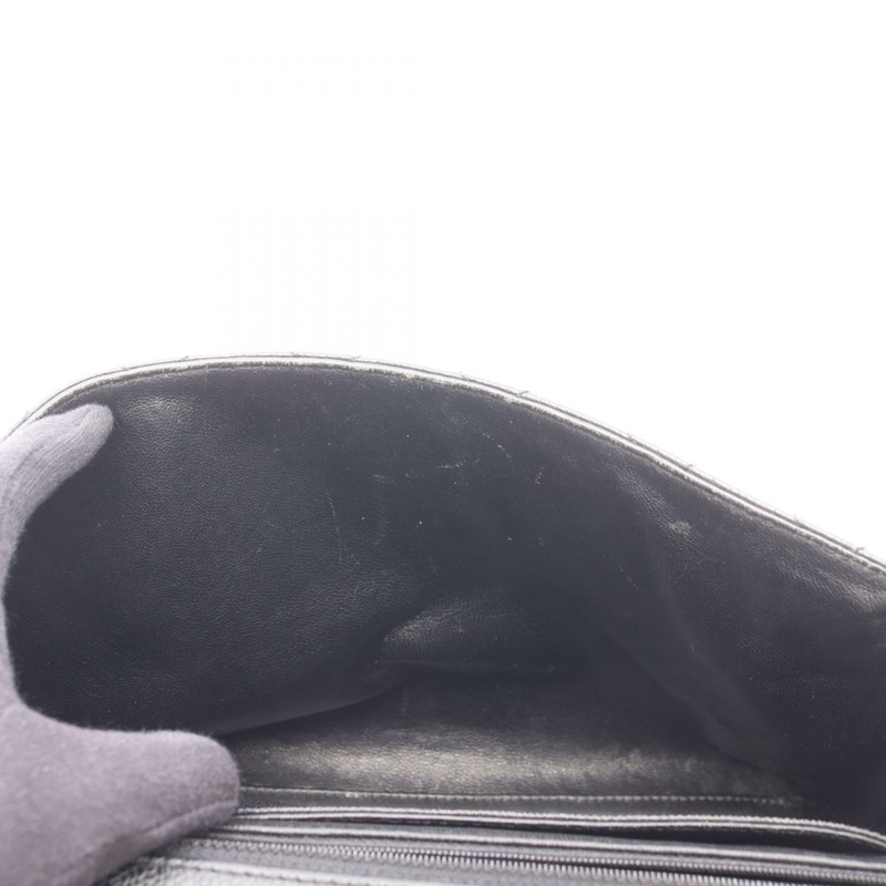 香奈兒 (CHANEL) Matelasse 手提包 A12397，黑色小牛皮，二手，女士，金色五金-5