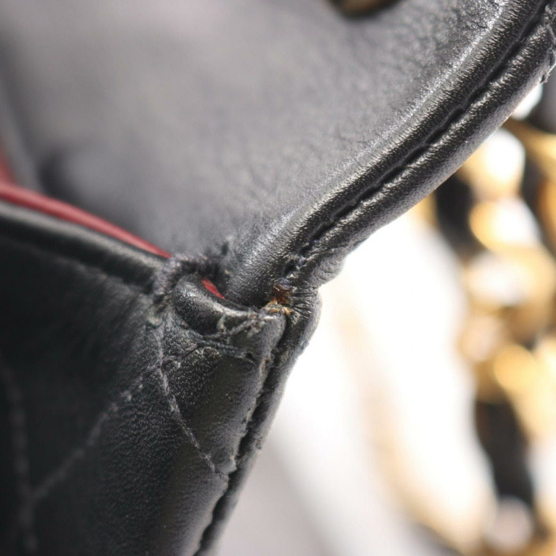 香奈兒 Jumbo Matelasse 34 鏈條肩背包 A01094 羊皮黑 二手 金色五金-9