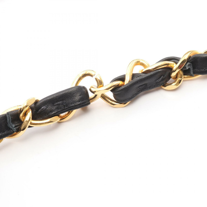 香奈兒 Jumbo Matelasse 34 鏈條肩背包 A01094 羊皮黑 二手 金色五金-11