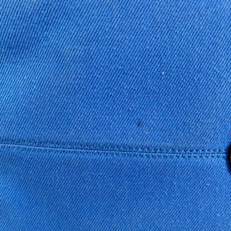 Loewe羅意威 Cushion Tote帆布托特包 焦糖拼藍色 帆布拼皮-13