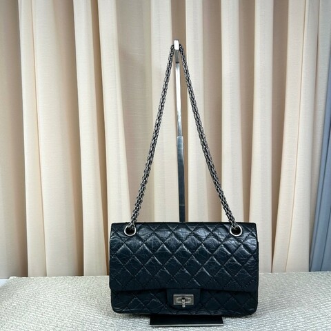 香奈兒CHANEL黑銀鏈條包 經典菱格紋 容量實用 日常百搭 可單肩可斜挎