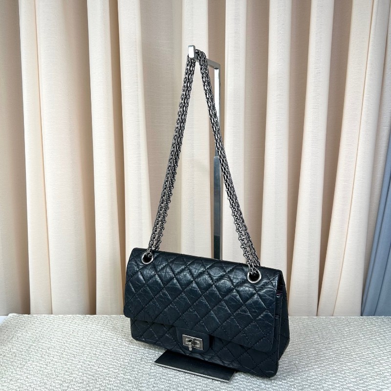 香奈兒CHANEL黑銀鏈條包 經典菱格紋 容量實用 日常百搭 可單肩可斜挎-3