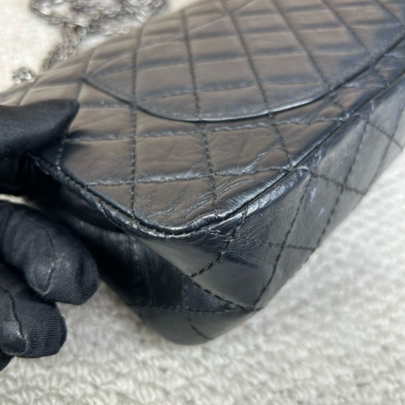 香奈兒CHANEL黑銀鏈條包 經典菱格紋 容量實用 日常百搭 可單肩可斜挎-7