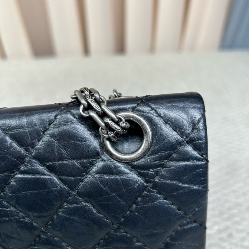 香奈兒CHANEL黑銀鏈條包 經典菱格紋 容量實用 日常百搭 可單肩可斜挎-13
