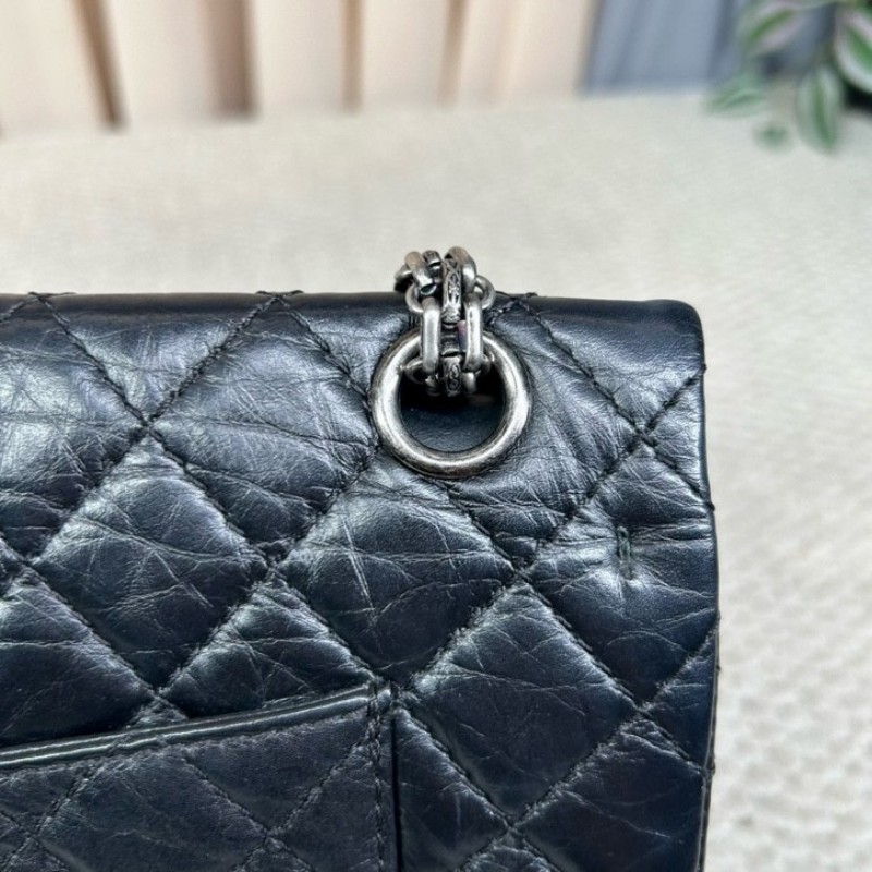 香奈兒CHANEL黑銀鏈條包 經典菱格紋 容量實用 日常百搭 可單肩可斜挎-14