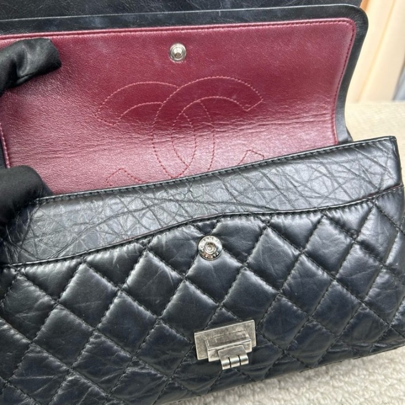 香奈兒CHANEL黑銀鏈條包 經典菱格紋 容量實用 日常百搭 可單肩可斜挎-17