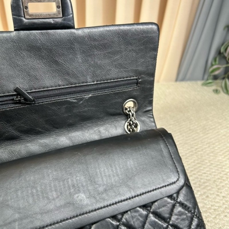 香奈兒CHANEL黑銀鏈條包 經典菱格紋 容量實用 日常百搭 可單肩可斜挎-18