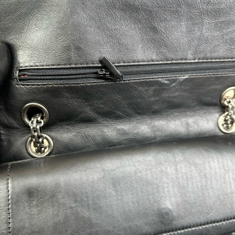 香奈兒CHANEL黑銀鏈條包 經典菱格紋 容量實用 日常百搭 可單肩可斜挎-19