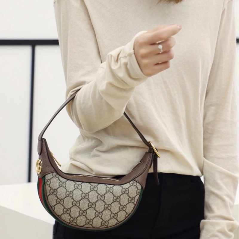 Gucci古驰 Ophidia mini腋下月牙包-4