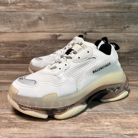 Balenciaga 巴黎世家 Triple S Clear Sole 灰白色 41碼