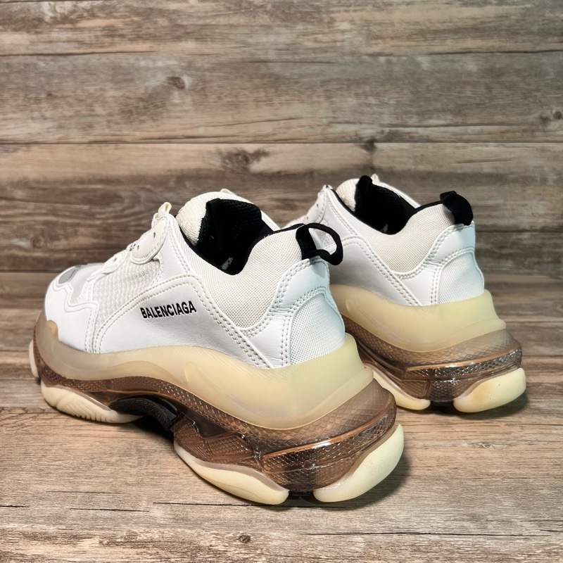 Balenciaga 巴黎世家 Triple S Clear Sole 灰白色 41碼-3