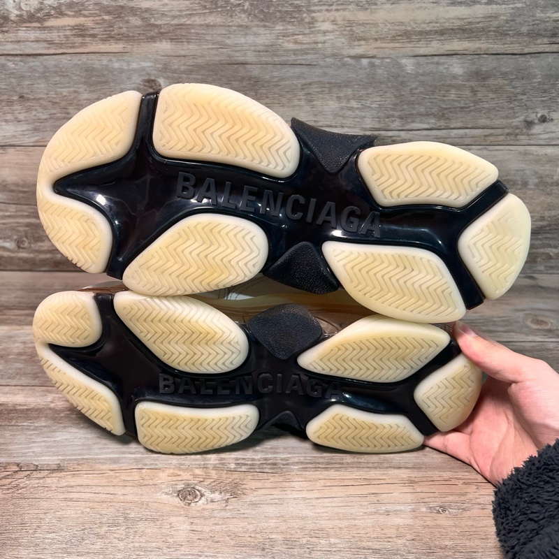 Balenciaga 巴黎世家 Triple S Clear Sole 灰白色 41碼-5