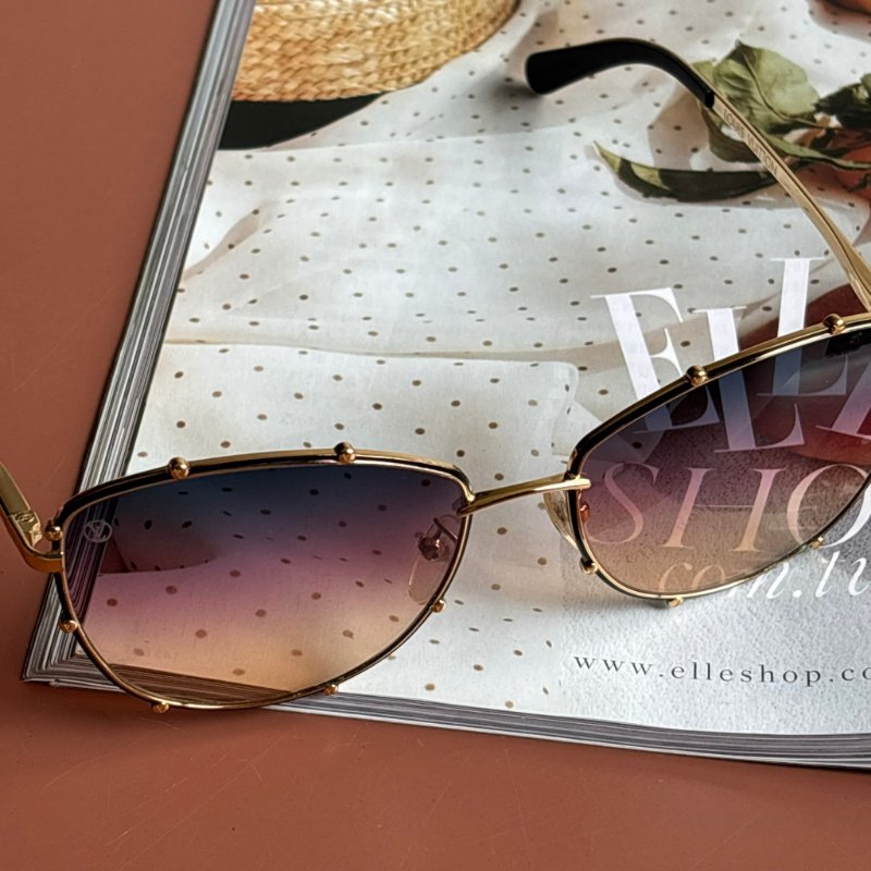 ::Louis Vuitton:: LV M0139 Z1140E 漸層鏡片金框邊墨鏡 太陽眼鏡 Cocktail Rainbow Gradation Sunglasses-2