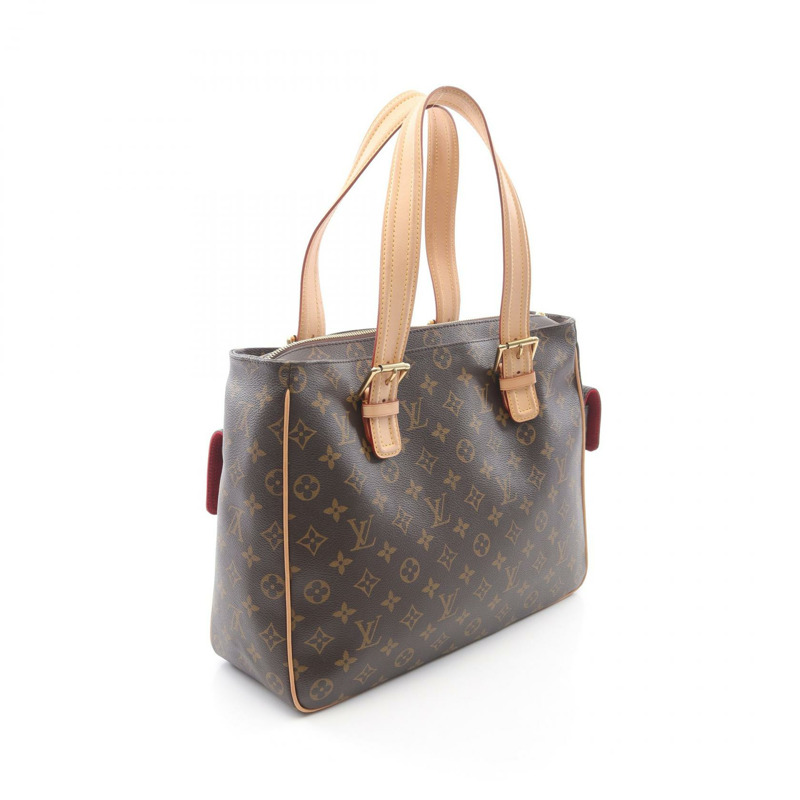 棕色 原花 帆布 Multiple Cite 肩背包【LOUIS VUITTON LV 路易威登】 M51162-1