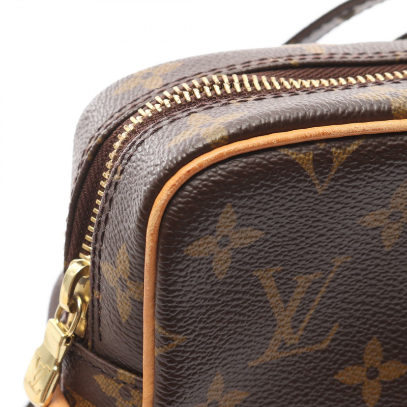 棕色 原花帆布 Amazone 肩背包【LOUIS VUITTON LV 路易威登】 M45236-11