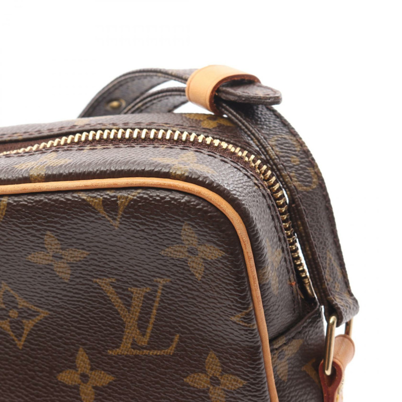 棕色 原花帆布 Amazone 肩背包【LOUIS VUITTON LV 路易威登】 M45236-12