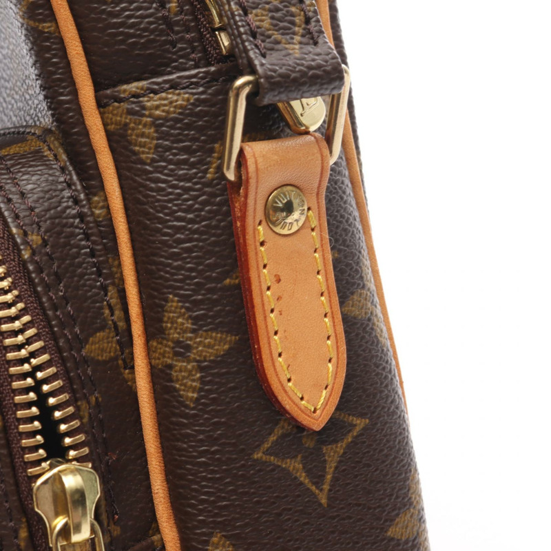 棕色 原花帆布 Amazone 肩背包【LOUIS VUITTON LV 路易威登】 M45236-13