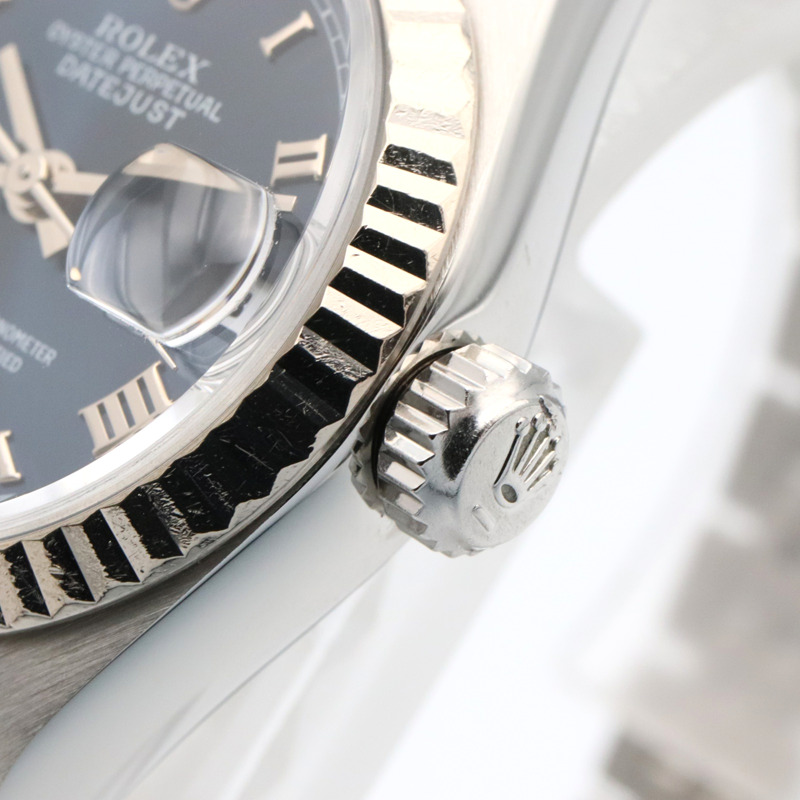 藍色錶盤 18K 白金 不鏽鋼 蠔式恆動 日誌型 Datejust 26 腕錶【Rolex 勞力士】 79174-5