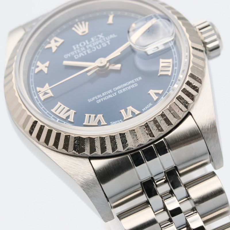 藍色錶盤 18K 白金 不鏽鋼 蠔式恆動 日誌型 Datejust 26 腕錶【Rolex 勞力士】 79174-10